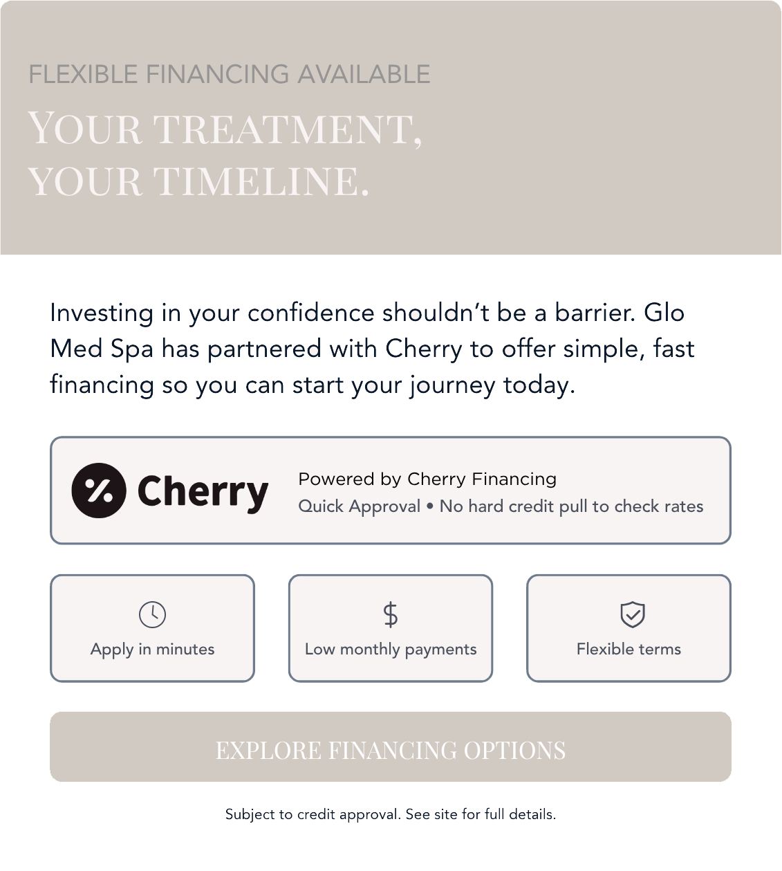 Explore Financing Options